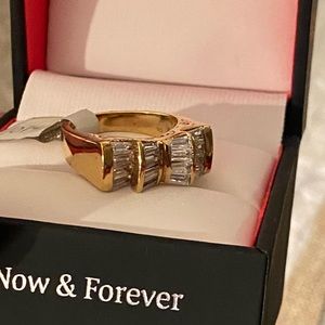 Channel Set Baguette Ring